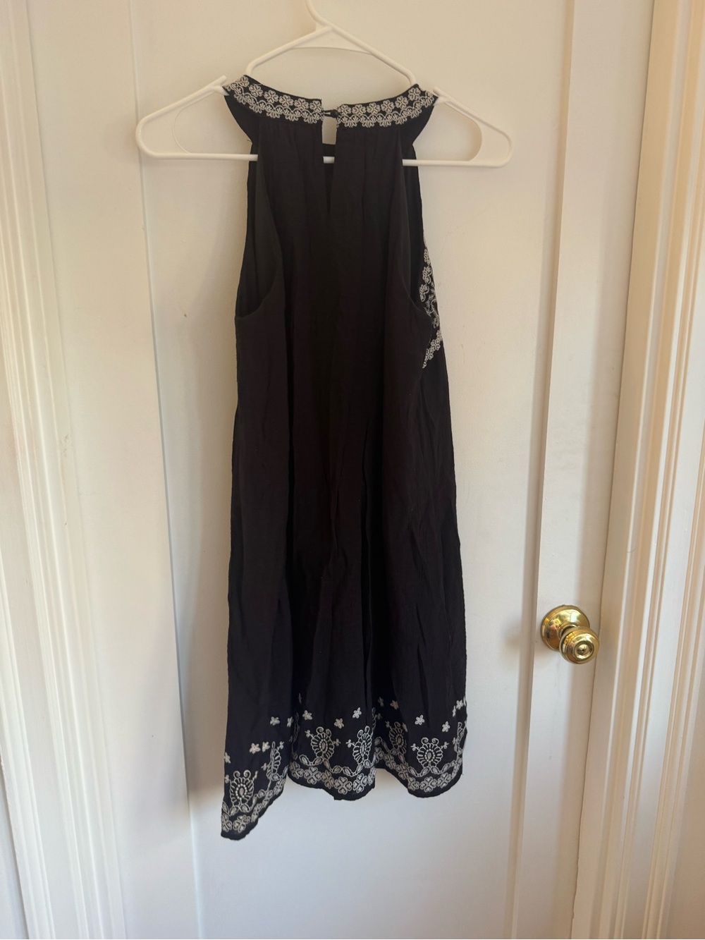 THML Stitch Fix Dress Women's Black Vittoria Embroidered A-Line Mini Halter, S - Picture 6 of 6